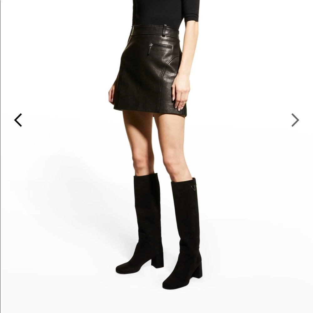 COPY - Knee HighSuede Prada Boot (Black) - Picture 4 of 13